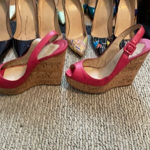 Christian louboutin wedges sizes 39.